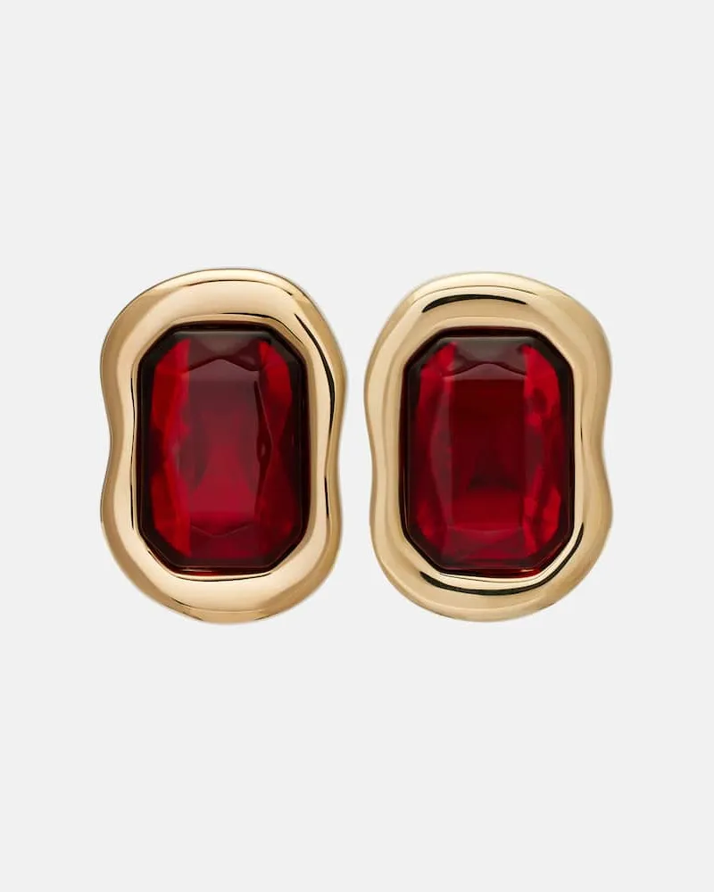 Givenchy Ohrringe mit Kristallen Gold
