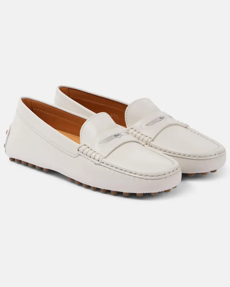 TOD'S Mokassins Gommino aus Leder Weiß