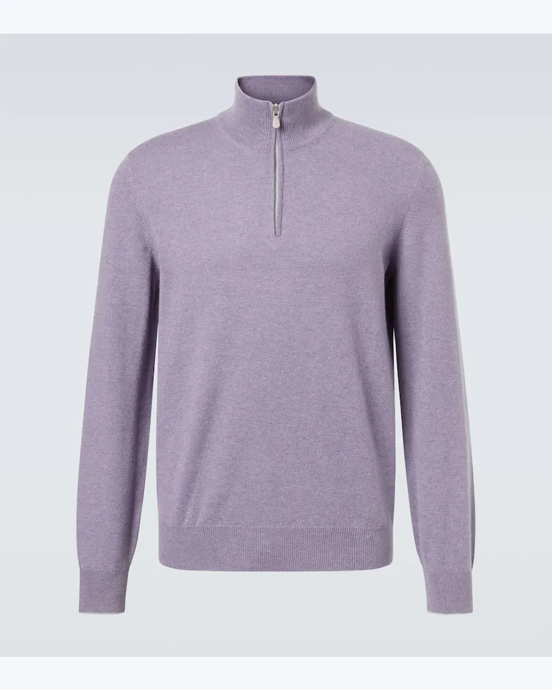 Brunello Cucinelli Pullover aus Kaschmir Lila