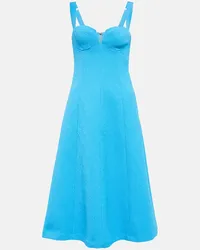 Rebecca Vallance Midikleid Hermosa Blau