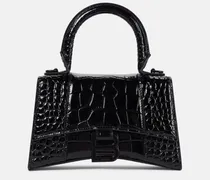 Schultertasche Hourglass XS aus Leder