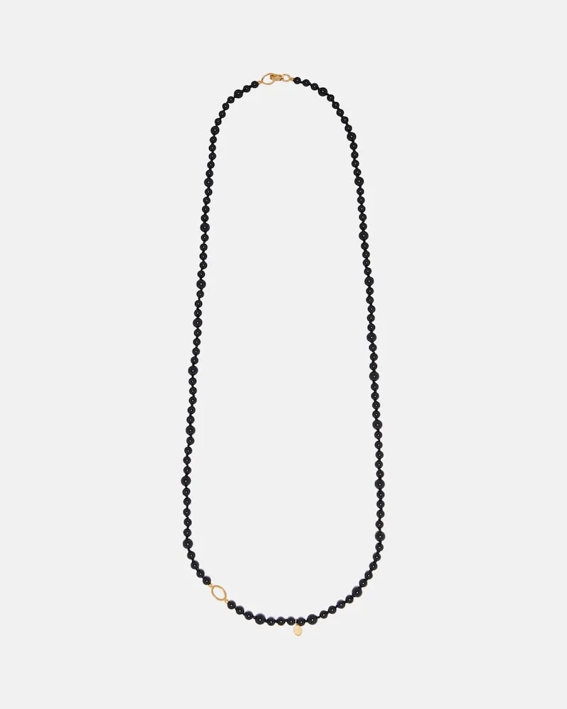 Totême Halskette Infinity mit Onyx Schwarz