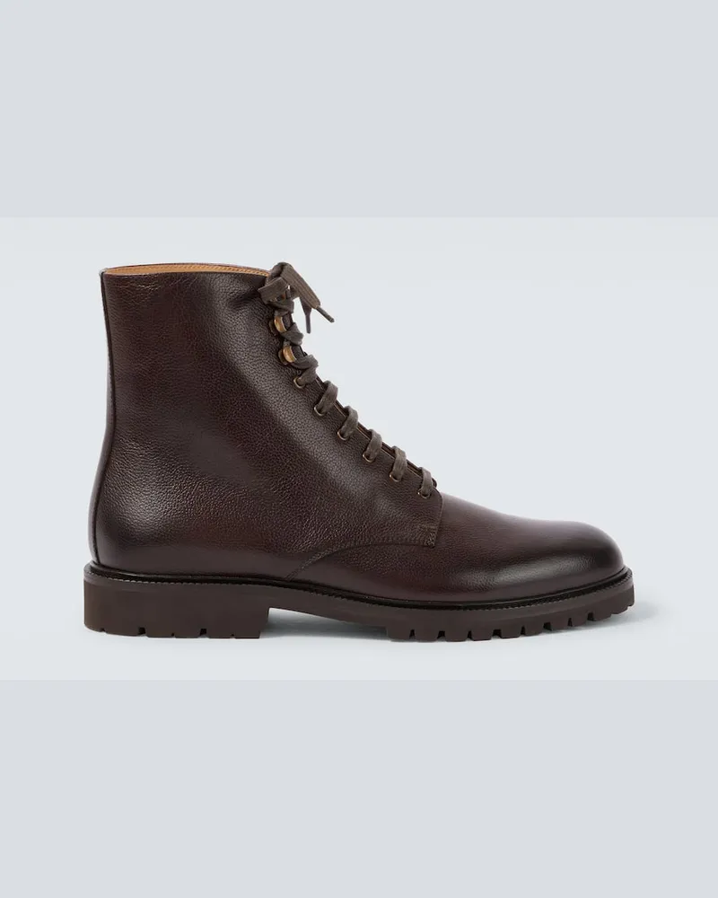 Brunello Cucinelli Stiefel aus Leder Braun