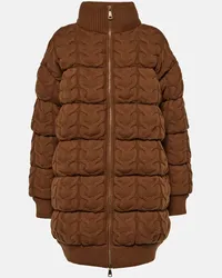 Max Mara Daunenjacke Ovatta aus Wolle und Kaschmir Braun