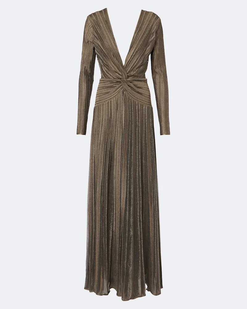Ralph Lauren Robe Dabney aus einem Seidengemisch Beige