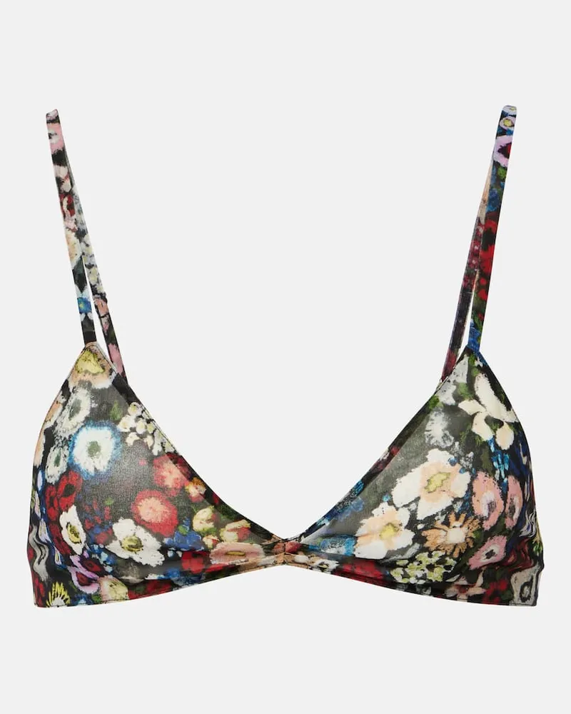 KHAITE Bralette Talita aus Seide Multicolor