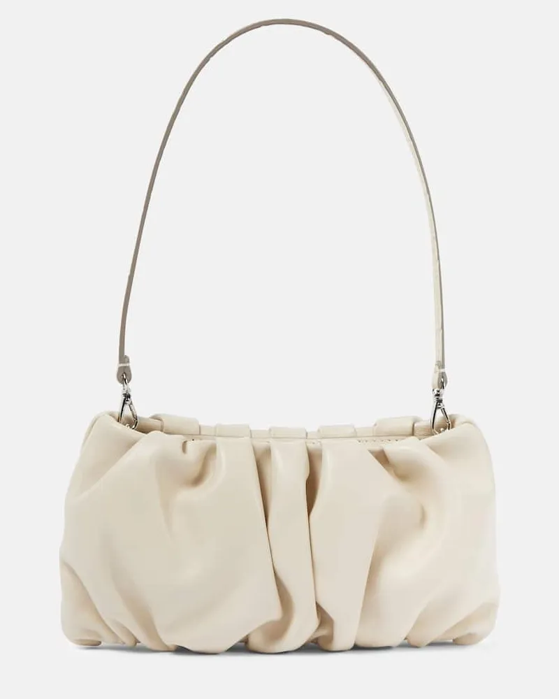 STAUD Schultertasche Bean aus Leder Weiã