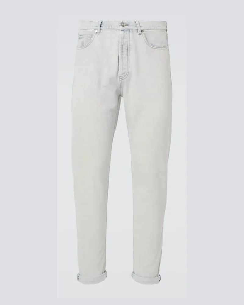 Brunello Cucinelli Straight Jeans Iconic Fit Blau
