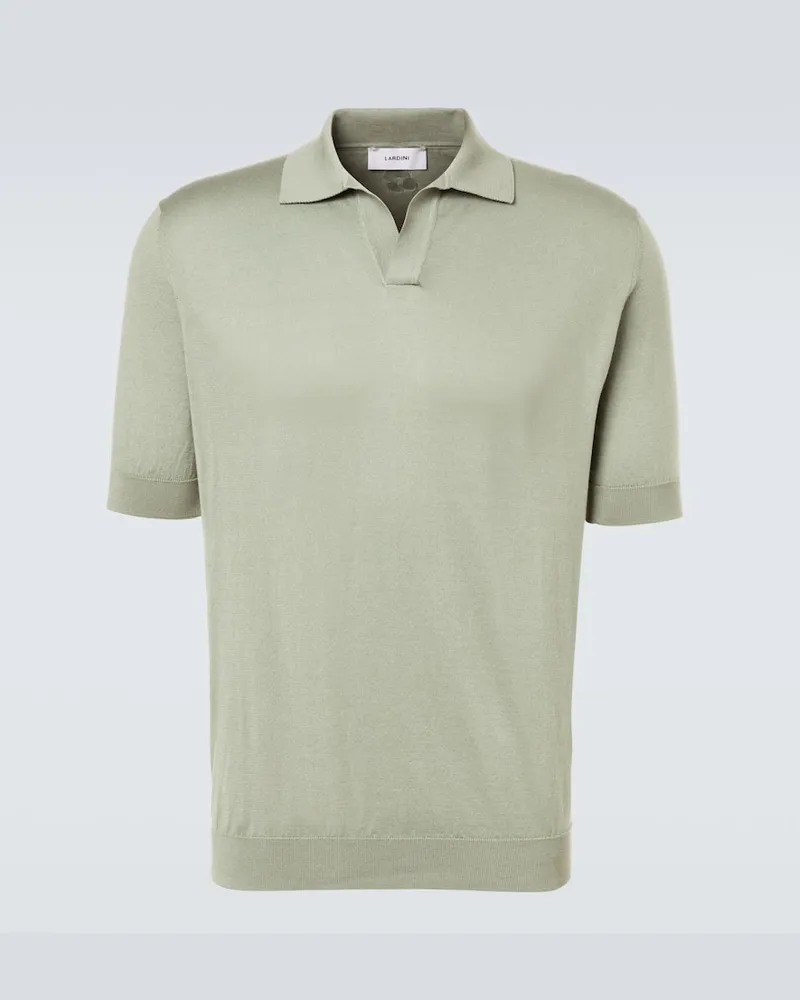 LARDINI Polohemd aus Baumwoll-Piqué Grün