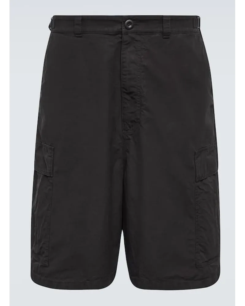 Balenciaga Cargo-Shorts aus Baumwolle Schwarz