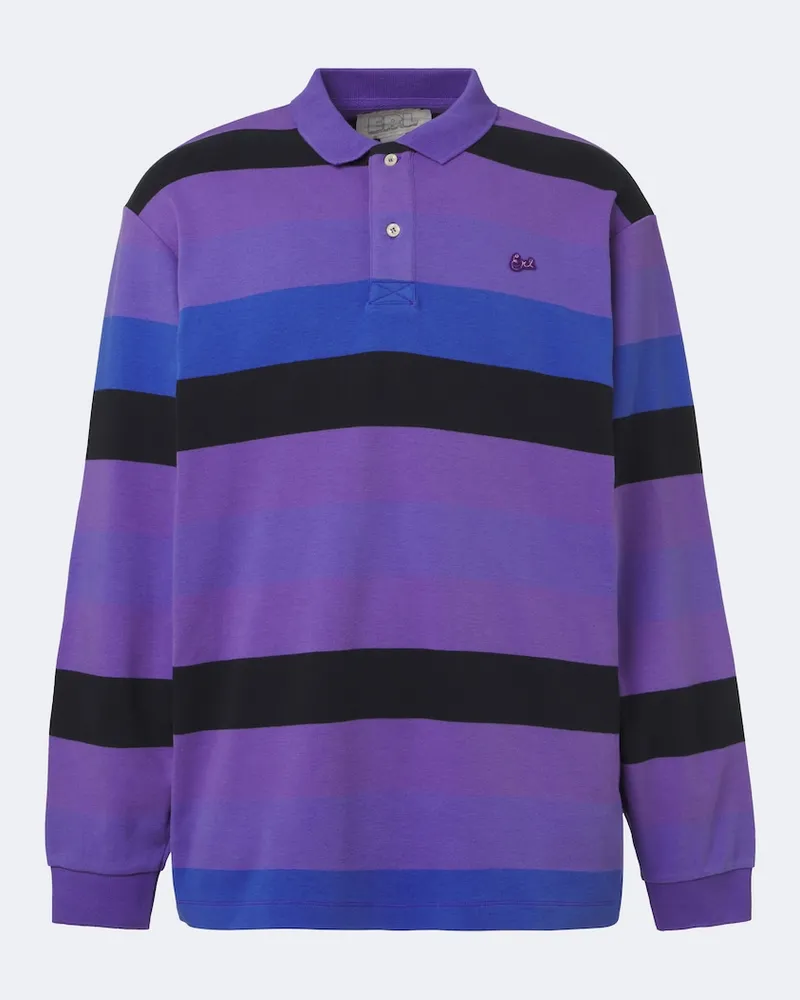 ERL Poloshirt aus Baumwoll-Jersey Violett