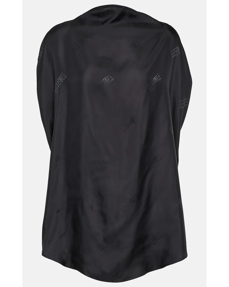 Maison Margiela Bedrucktes Top Schwarz