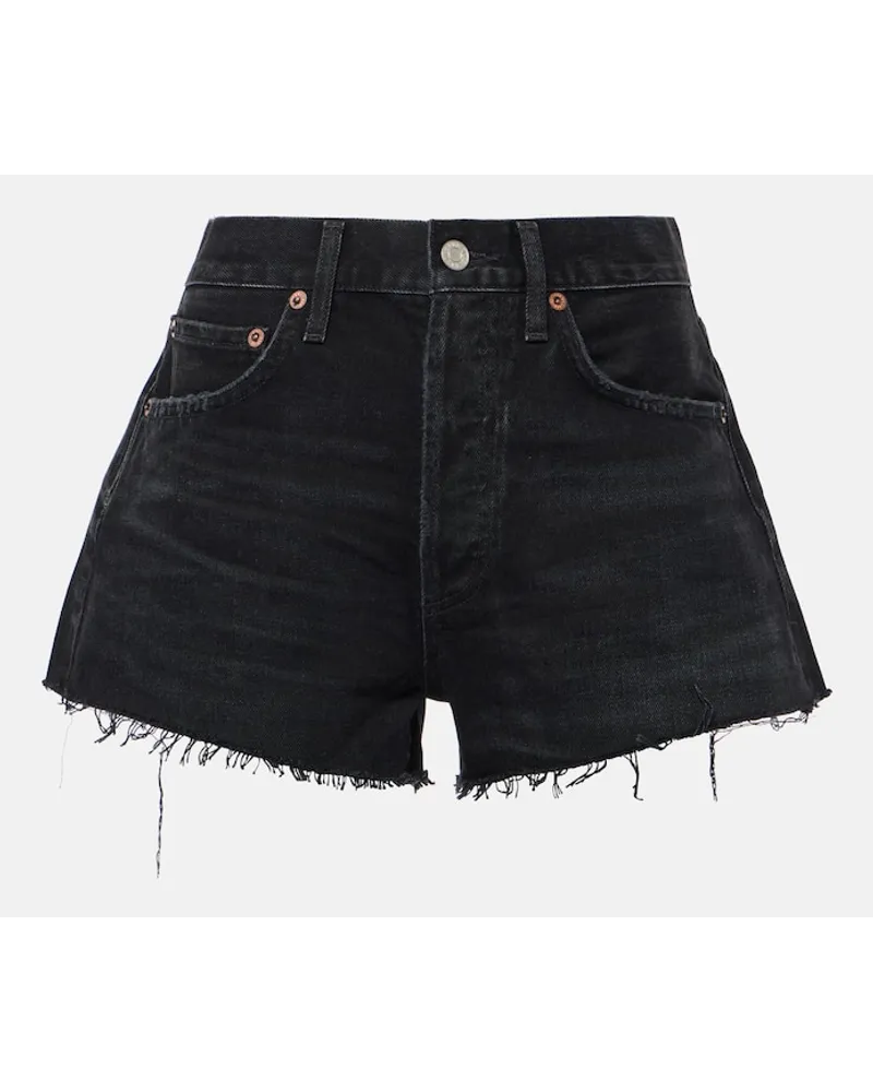 AGOLDE Jeansshorts Parker Schwarz