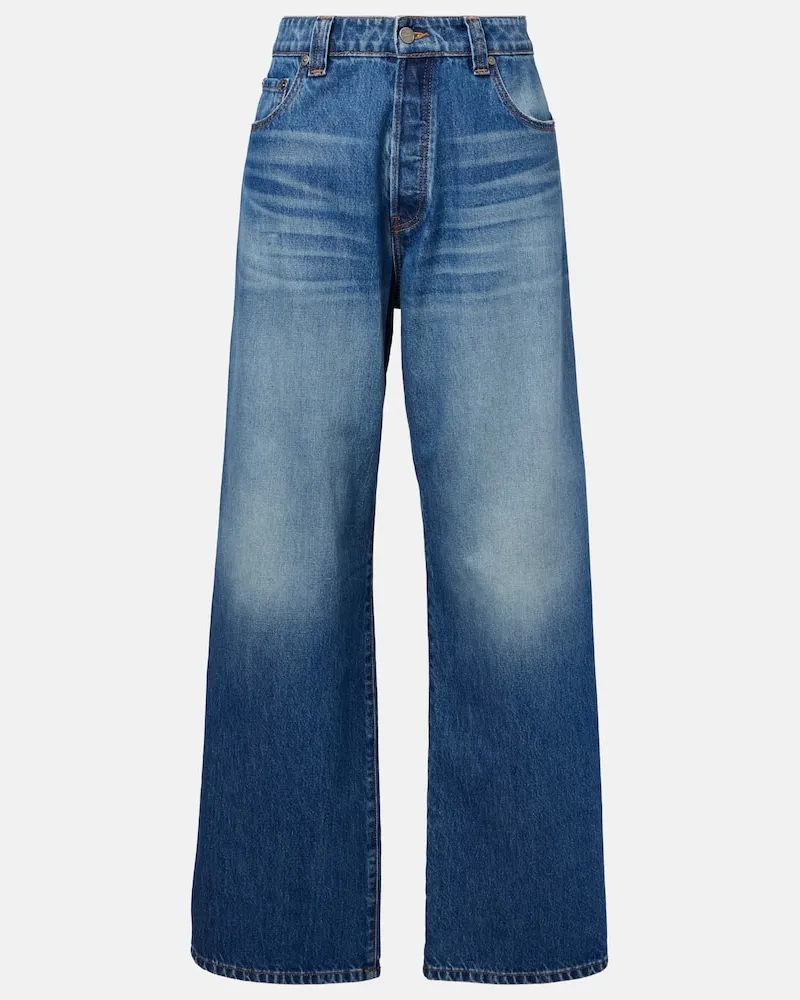 KHAITE Wide-Leg Jeans Winslow Blau