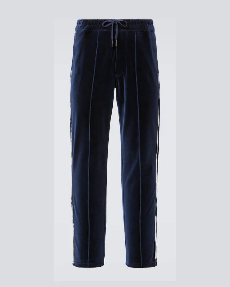 Tom Ford Jogginghose aus einem Baumwollgemisch Blau