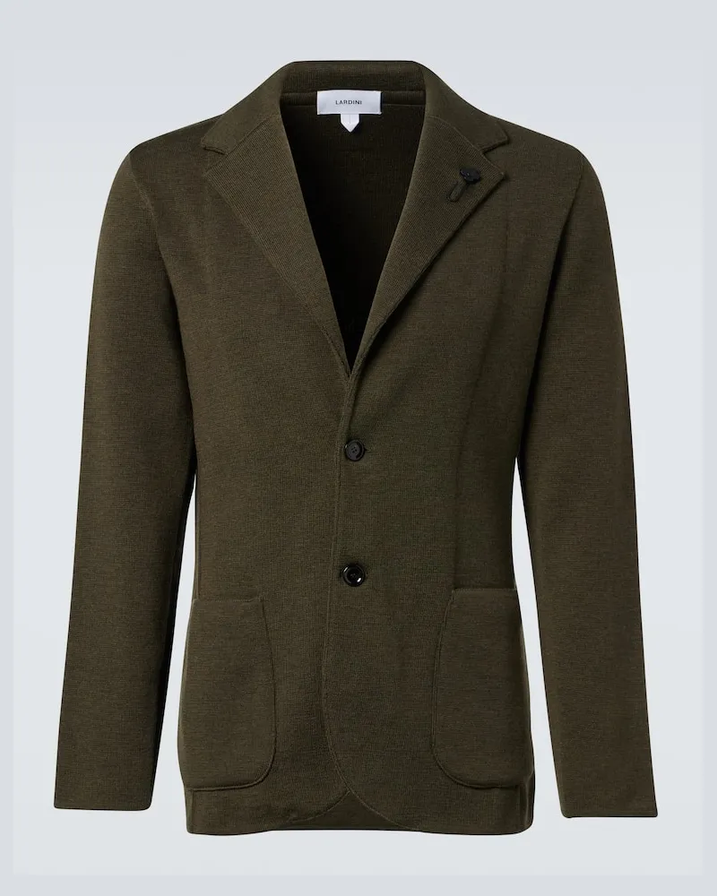 LARDINI Blazer aus Schurwolle Grün