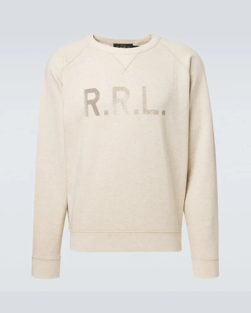 RRL Sweatshirt aus einem Baumwollgemisch Weiß