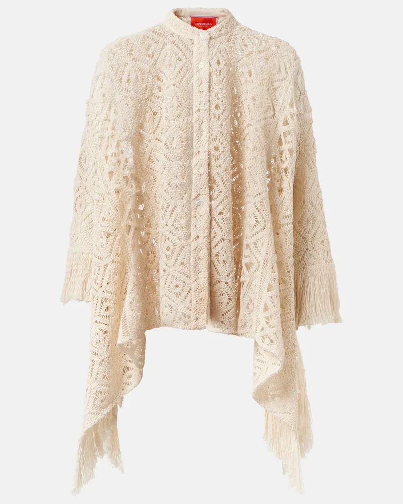 La DoubleJ Hemd Lacey aus Macramée Beige