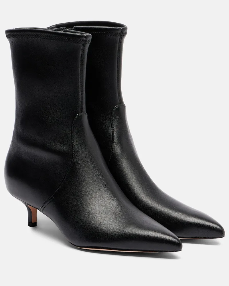 Veronica Beard Ankle Boots Lisa aus Leder Schwarz