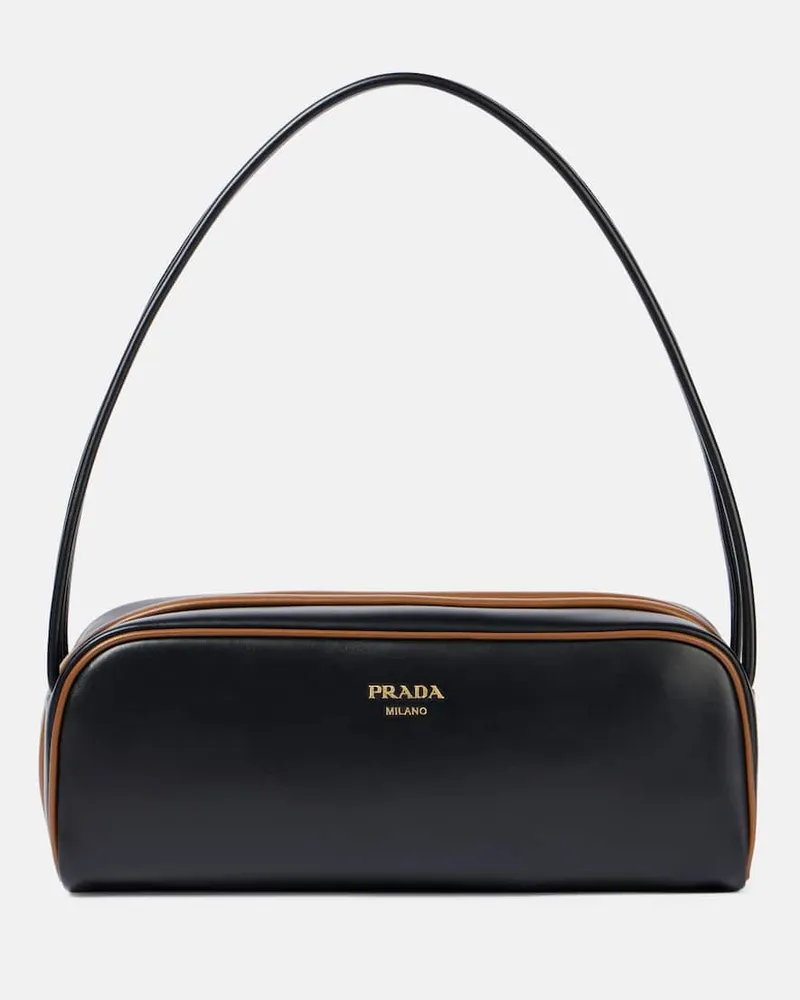 Prada Schultertasche Prada Swing Small aus Leder Schwarz
