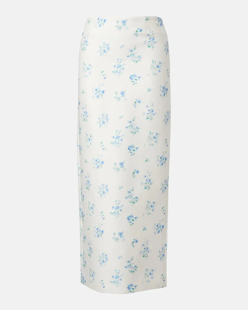 SHUSHU/TONG Slipskirt aus Baumwolle und Seide Weiß