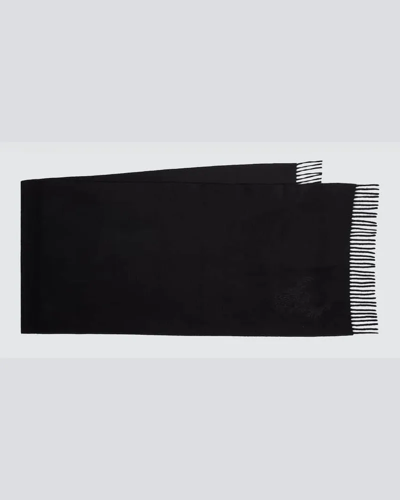 Loro Piana Schal aus Kaschmir Schwarz