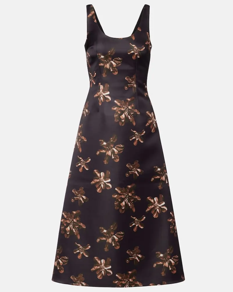 EMILIA WICKSTEAD Midikleid Tippi Schwarz