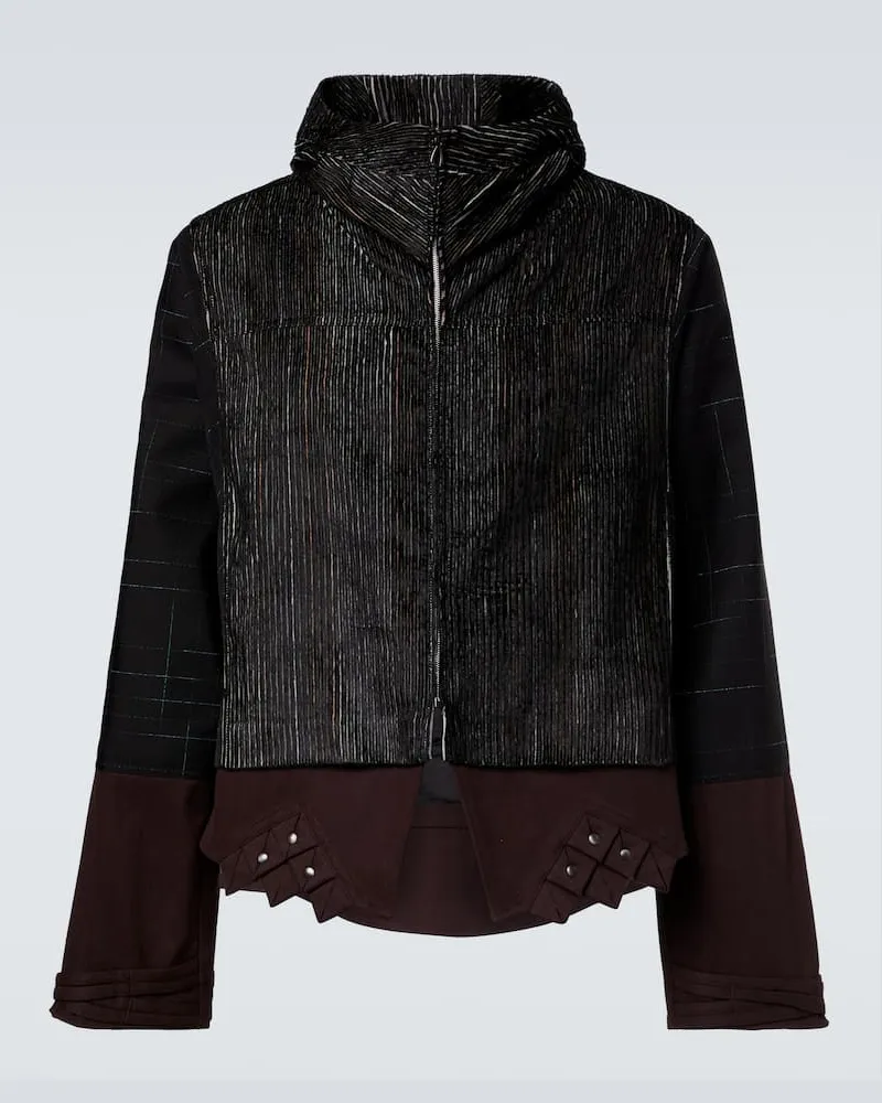 KIKO KOSTADINOV Jacke Estike aus einem Seidengemisch Schwarz