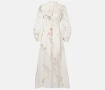 Maxikleid Lucky aus Leinen mit Spitze