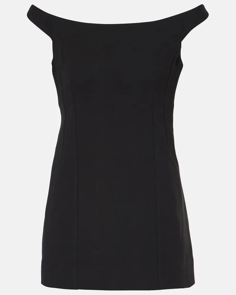Totême Off-Shoulder-Top Schwarz