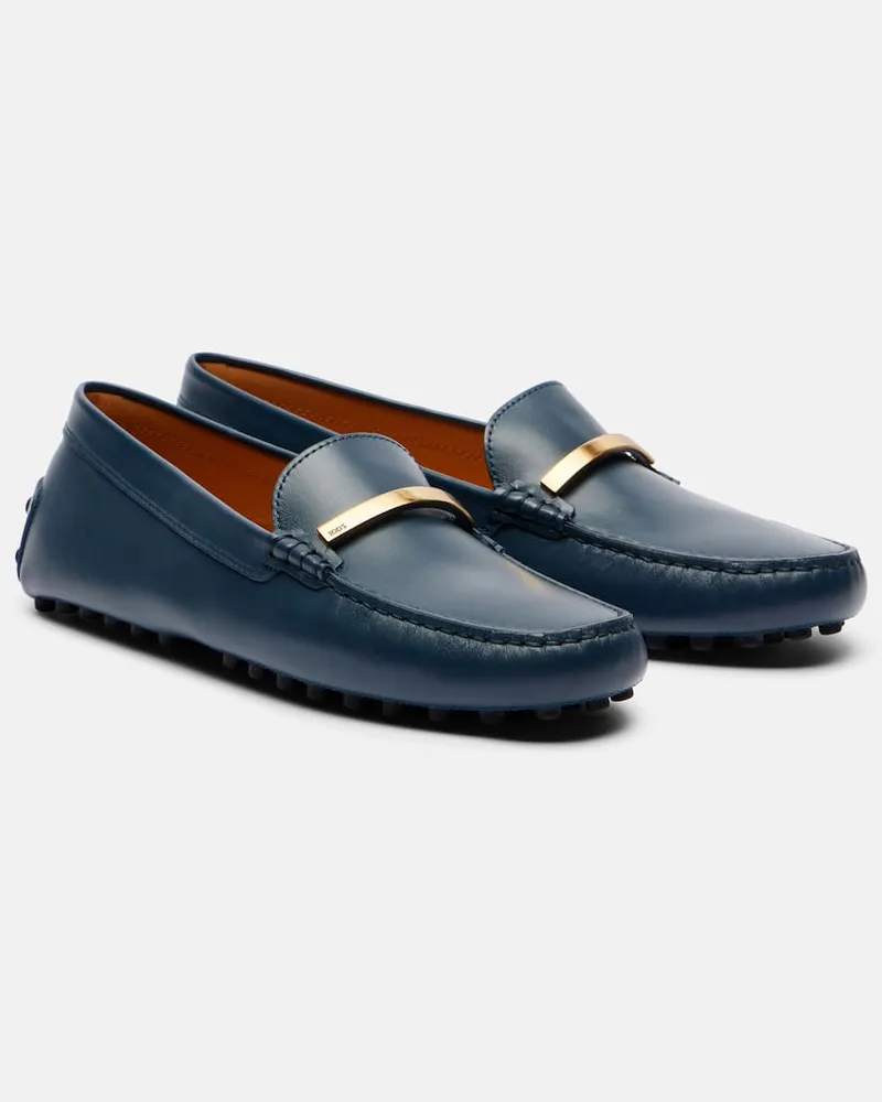 TOD'S Mokassins Gommino Barretta aus Leder Blau