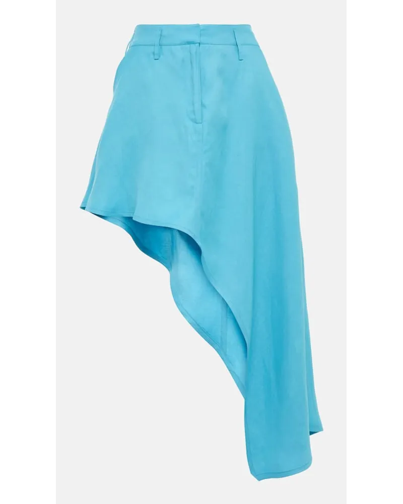 Stella McCartney Minirock aus Twill Blau