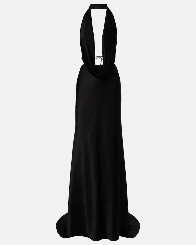 Alex Perry Robe aus Crêpe Schwarz