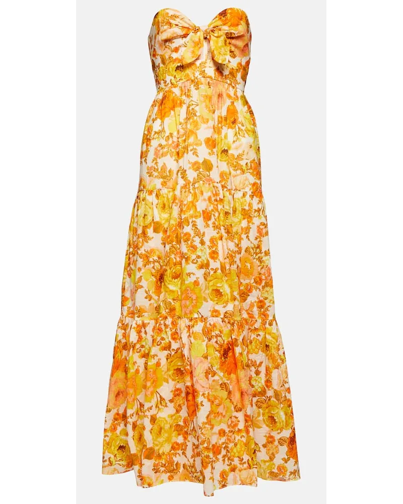 Zimmermann Bedrucktes Maxikleid aus Baumwolle Multicolor