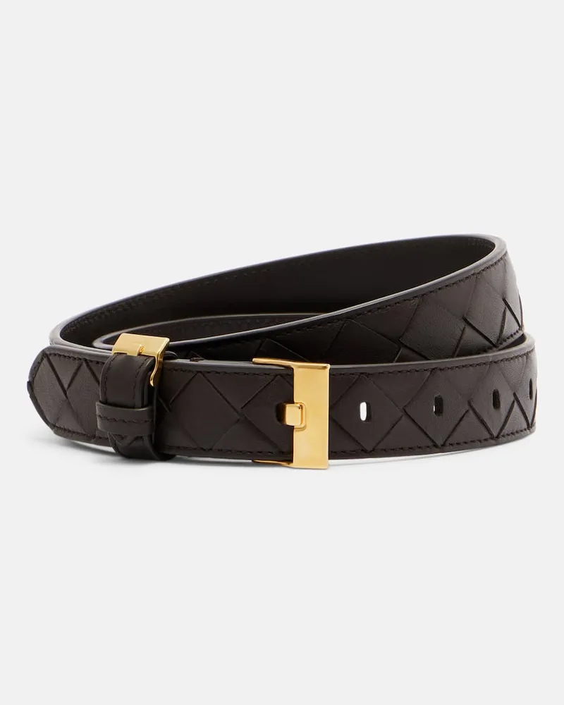 Bottega Veneta Gürtel Watch aus Leder Braun