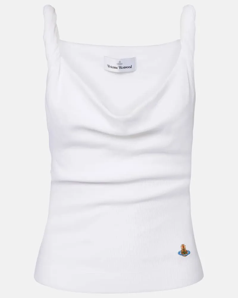 Vivienne Westwood Top Anna aus Jersey Weiß