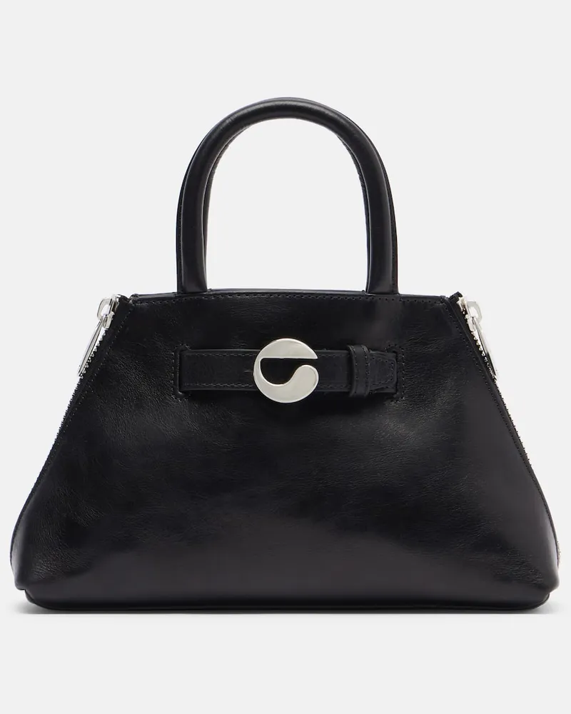 COPERNI Tote Bag Data Mini aus Leder Schwarz