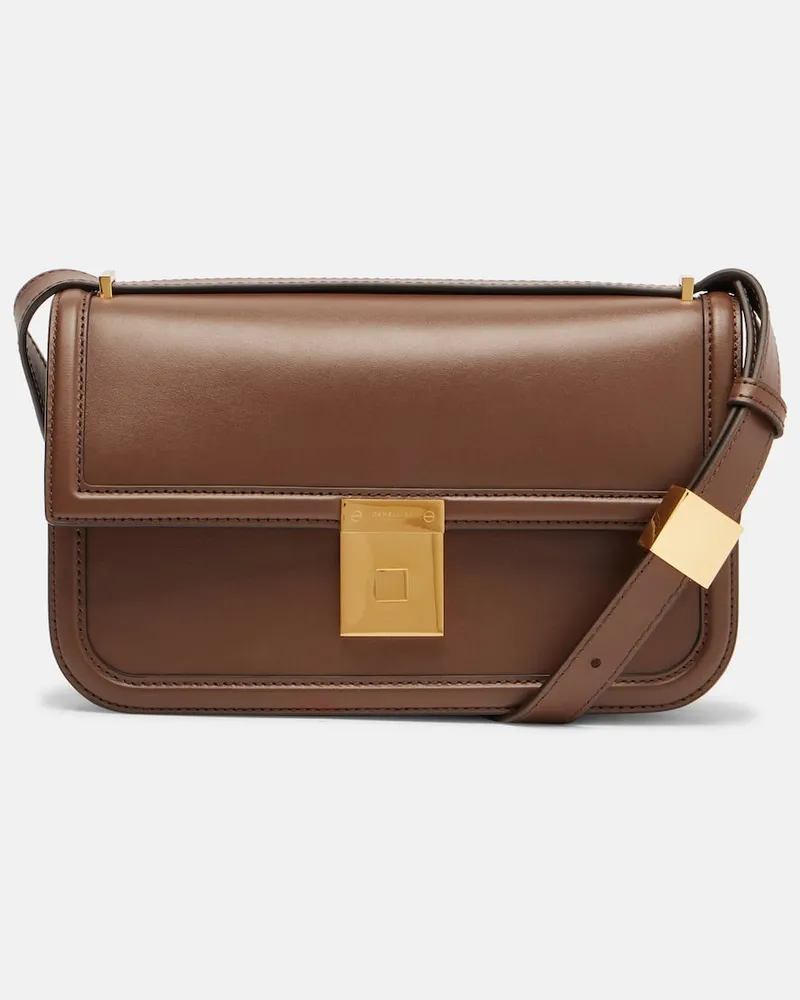 DeMELLIER Schultertasche Paris aus Leder Braun