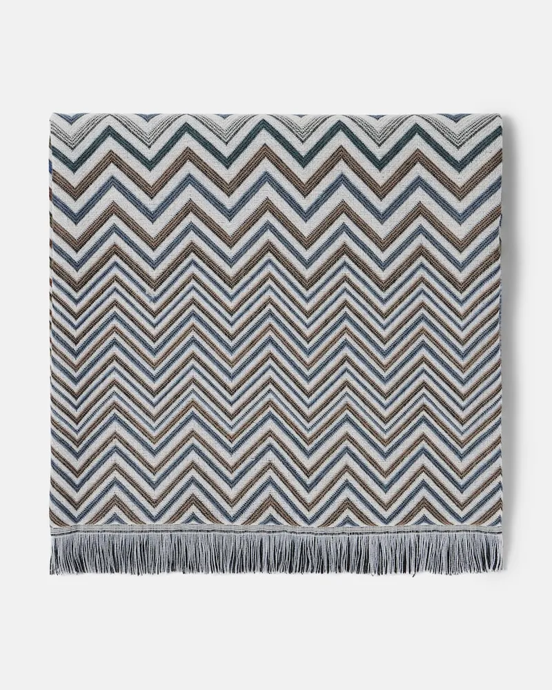 Missoni Decke Antwan aus einem Wollgemisch Multicolor