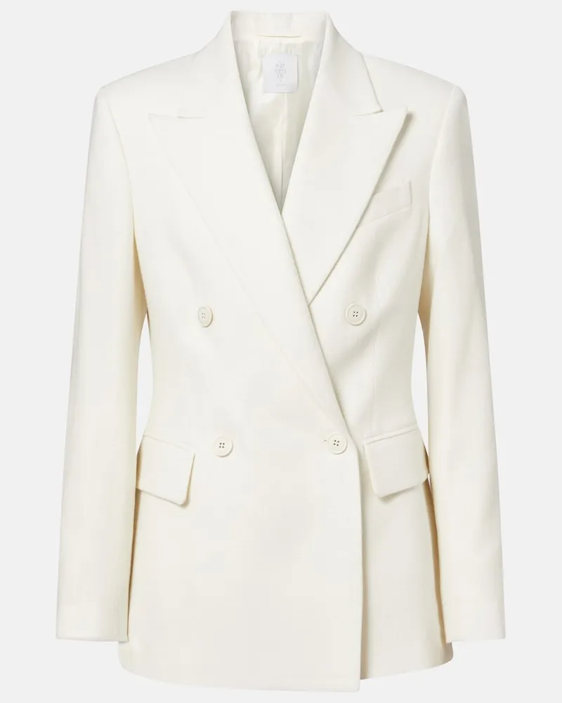Eleventy Blazer aus Wolle und Kaschmir Weiß
