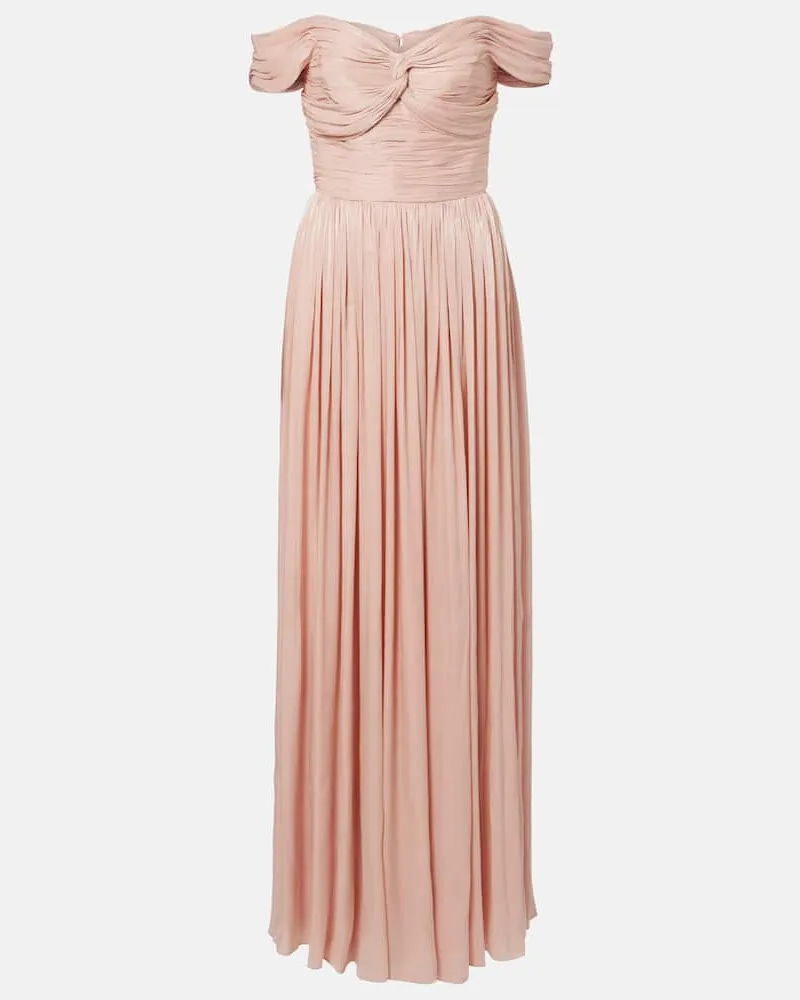 COSTARELLOS Off-Shoulder-Robe Rosa