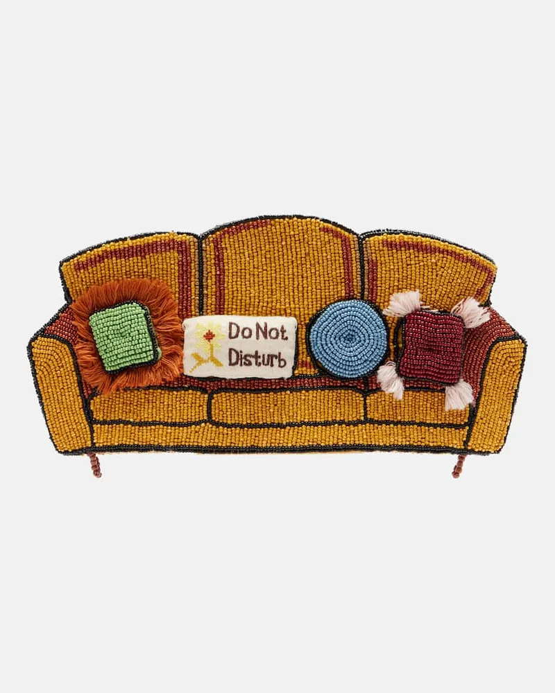 STAUD Verzierte Clutch Couch Multicolor