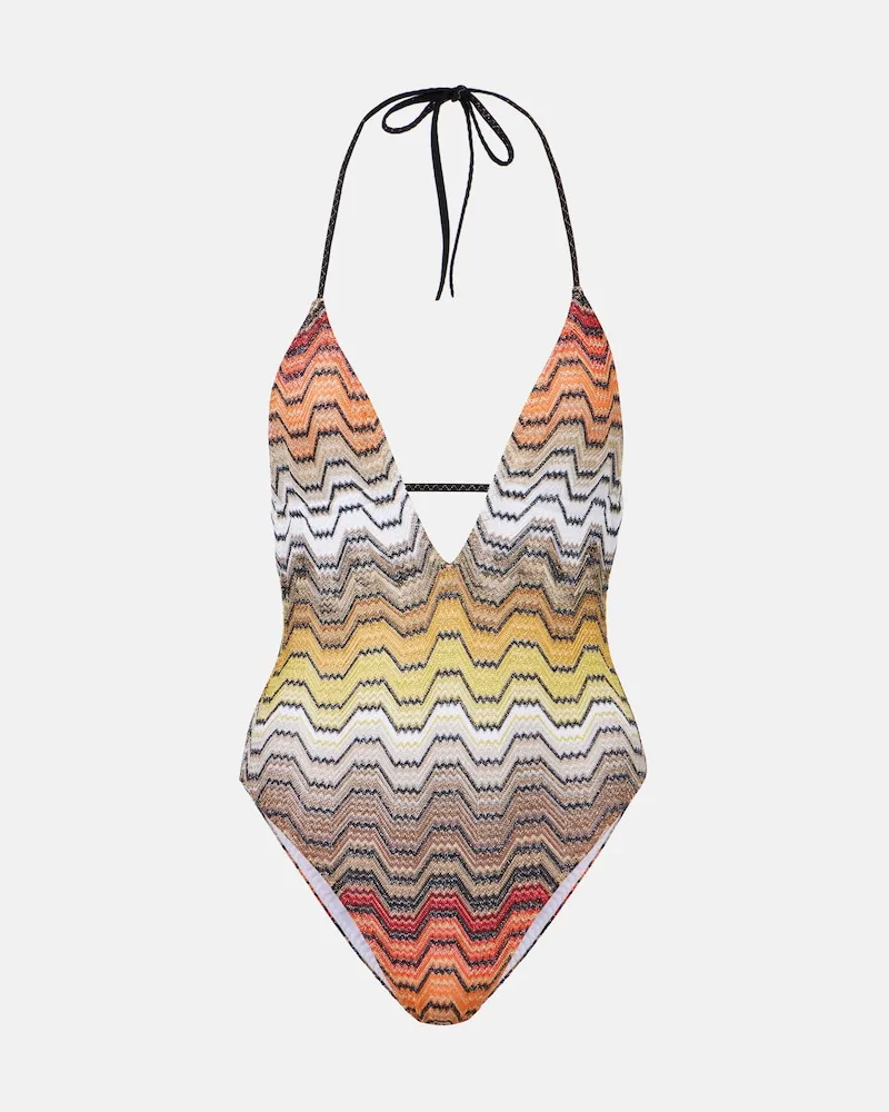 Missoni Badeanzug aus Lamé Multicolor