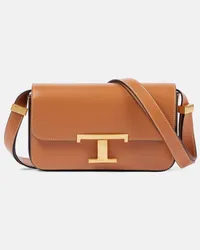 TOD'S Schultertasche T Timeless Micro aus Leder Braun