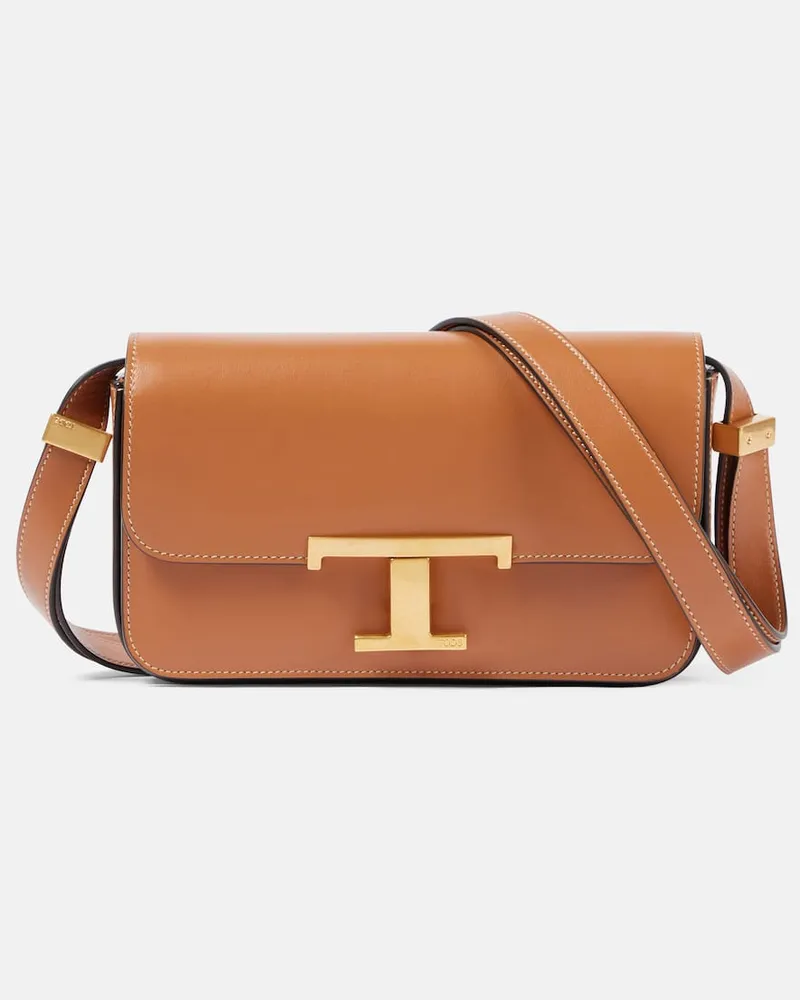 TOD'S Schultertasche T Timeless Micro aus Leder Braun