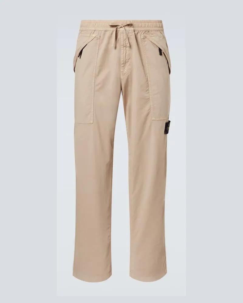 Stone Island Hose Compass aus Twill Beige
