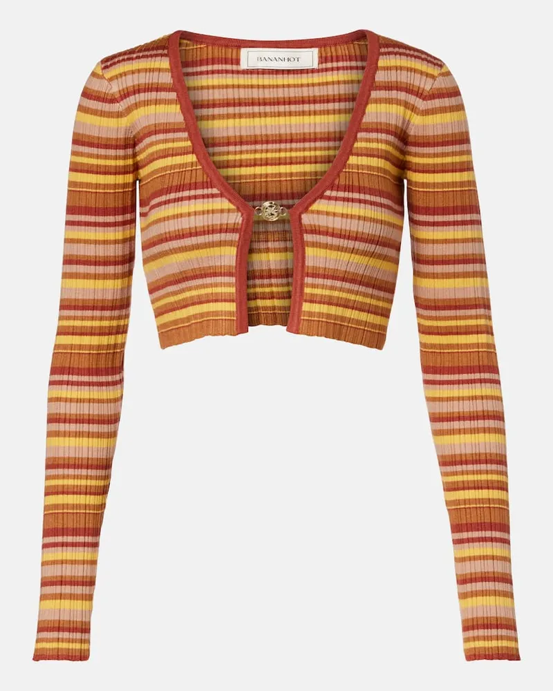 BANANHOT Cropped-Cardigan Ann aus Rippstrick Multicolor