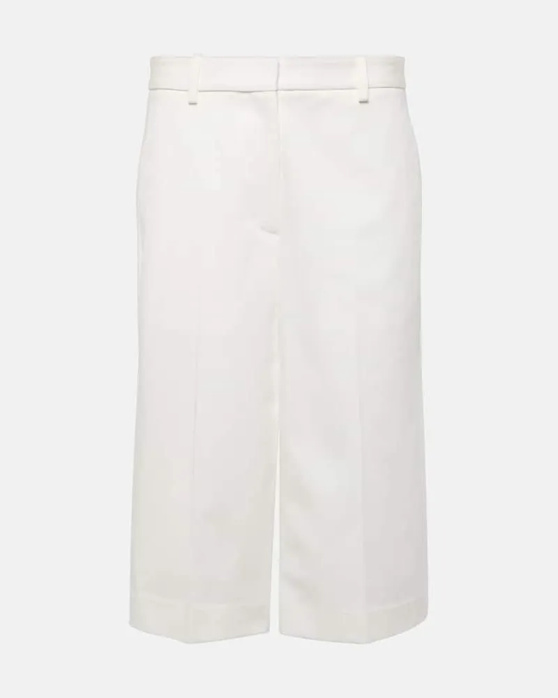 Nili Lotan Bermuda-Shorts Erza aus Baumwolle Weiß