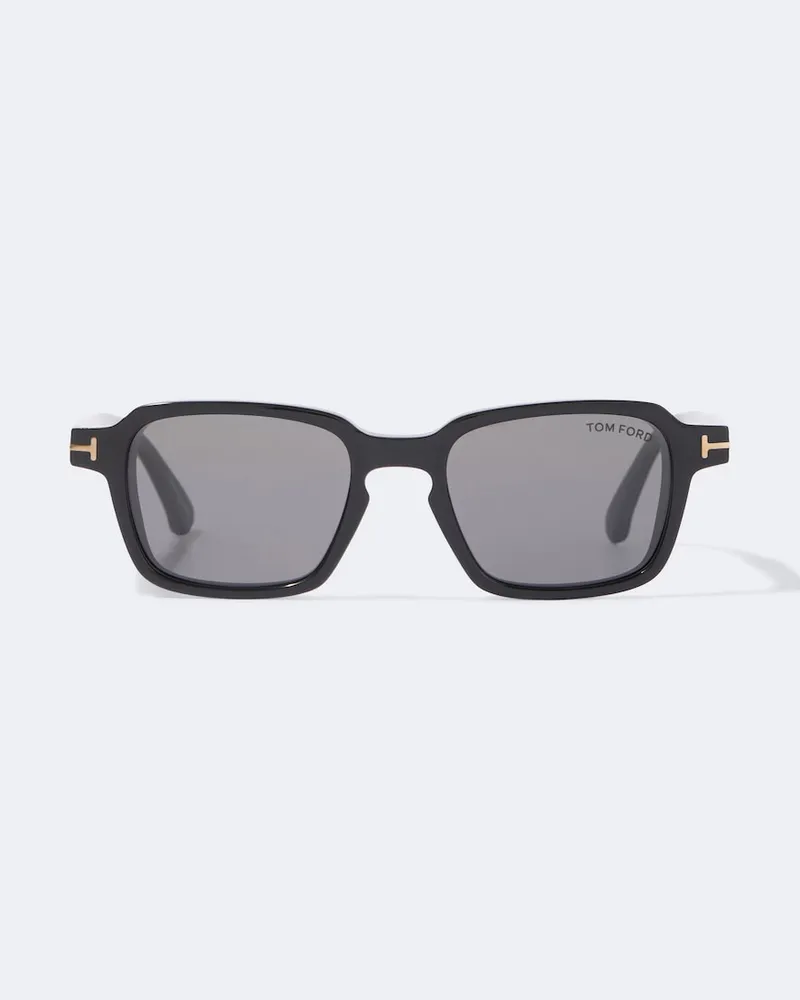 Tom Ford Eckige Sonnenbrille Ezra-02 Schwarz