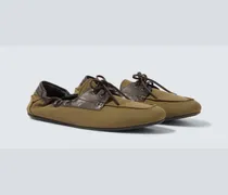 Segelschuhe Shuffle aus Canvas mit Leder